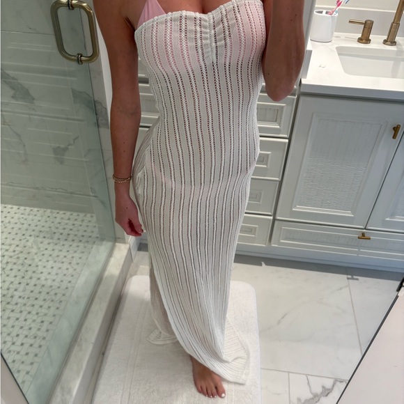 White Fox beach cover up maxi dress - Picture 3 of 5